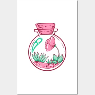 Abrosexual Potion Terrarium Hidden colors Posters and Art